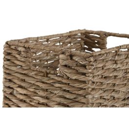 DKD Home Decor Cesta de Almacenamiento Decorativa Natural - Fibra y Metal, Set de 2 (36x28x21 cm) DKD Home Decor Cesta de Almacenamiento Decorativa Natural - Fibra y Metal, Set de 2 (36x28x21 cm)