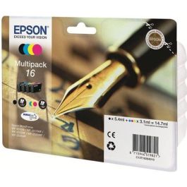 Epson 16 Cartucho de Tinta Multipack Original Negro Amarillo Cian Magenta para Workforce WF-2010W WF-2510WF WF-2520NF WF-2530WF WF-2540WF Precio: 53.49999996. SKU: B1BYKYNH6E