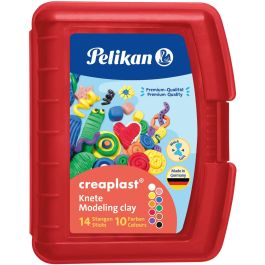 Pelikan Pasta de modelar Kinderknete Creaplast Niños 10 Colores en Estuche Rojo 240g Precio: 20.50000029. SKU: B17XY84H49