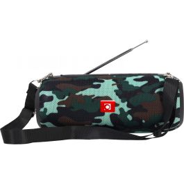 Gembird SPK-BT-17-CM Altavoz Bluetooth Portátil Camuflaje con Radio FM y Antena Integrada