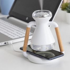 Humidificador Difusor de Aromas y Cargador Inalámbrico 3 en 1 Misvolt InnovaGoods