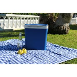 Campos Nevera de camping portátil 24 l azul, con aislamiento de poliestireno, asa ergonómica, 39x29x37 cm