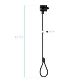 TOOQ Cable de Seguridad T-LOCK con Llave para Portatiles 1.5 metros, Gris Oscuro