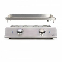 Livoo Plancha eléctrica de acero inoxidable con 2 termostatos DOC302 LIV1698904862763