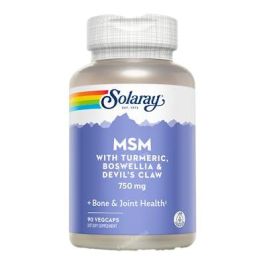 SOLARAY MSM Turmeric Boswellia Devil's Claw, apoyo articulaciones, 90 cápsulas vegetales Precio: 18.5000002. SKU: B1K2T5TECW