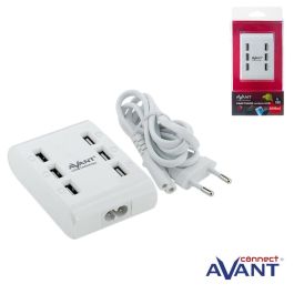 AVANT CONNECT Base de Carga Multiple con 6 Puertos USB, Cargador de 6 Amperios para Múltiples Dispositivos Precio: 6.776. SKU: B15PCXFGSE