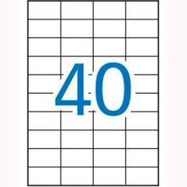 Apli Etiquetas Adhesivas Blancas Canto Recto 52,5 x 29,7 mm para Inkjet/Láser (40 X 100 Hojas) Precio: 18.49999976. SKU: S8400838