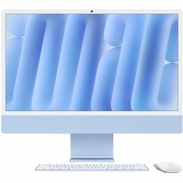 Apple iMac 24 pantalla retina 4.5K 512GB SSD 24GB RAM Chip M4 CPU 10 núcleos GPU 10 núcleos Azul (2024) MD2T4FNA