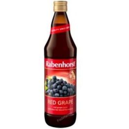 RABENHORST Zumo Uva Roja con Hierro 750ml, sin Azúcar Añadido, no Concentrado, sin Gluten Precio: 6.5000001. SKU: B19D9XV6X6