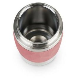 Emsa TRAVEL MUG Compact Termo Taza de Viaje, 0.3L, Acero Inoxidable Doble Pared, Cierre Giratorio, Coral