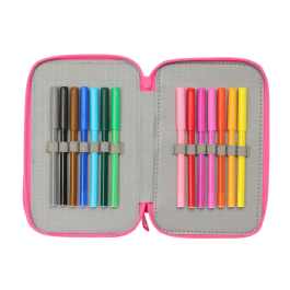 Safta Plumier Triple Princesas 37 Piezas 195x125x55 mm