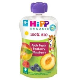HIPP Pouch Melocotón Manzana y Frutos Bosque 100g para Bebés +4 Meses Sin Gluten y Sin Azúcar Añadido Precio: 2.4999997. SKU: B19D7KF7C4