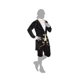 Disfraz Cortesano Hombre Adulto Negro XL de Época Historia para Carnaval con Chaqueta, Pantalón y Cuello de Poliéster Disfraz Cortesano Hombre Adulto Negro XL de Época Historia para Carnaval con Chaqueta, Pantalón y Cuello de Poliéster