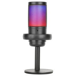 Mars Gaming Micrófono MMIC-SE USB 2.0 Negro Estudio Profesional ARGB 196kHz 24 bits Cardioide Monitoreo sin Latencia