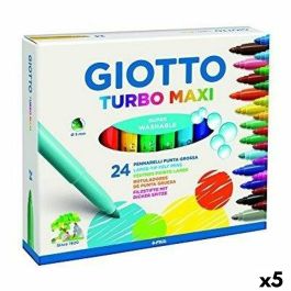 Rotuladores Giotto Turbo Maxi Multicolor (5 Unidades) Rotuladores Giotto Turbo Maxi Multicolor (5 Unidades)
