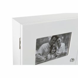 Tapa DKD Home Decor Portafotos Contador Blanco (46 x 32 x 8 cm)