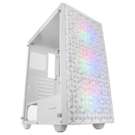 Mars Gaming Caja ATX MC-MAG Blanca con Cristal Templado y Ventiladores RGB, Midi Tower Gaming