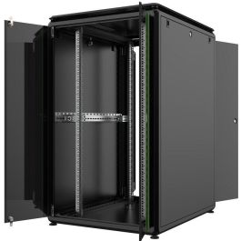 Lanview Rack Cabinet 19" 26U 800x1000mm, Gestión de Cables, Puerta de Vidrio Asegurada, Paneles Laterales Removibles