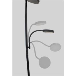 Cristalrecord Lámpara de pie Dencel 30+6W 3000lm 3CCT Dimmable Negra Metal Ø25x175cm