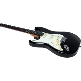 Eko Guitarra Eléctrica Starter St300 Tipo Strat Negra para Zurdos
