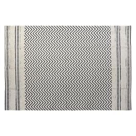 DKD Home Decor Alfombra Scandi Negro Blanco Zig Zag Algodon Polyester 226 x 160 x 0.7 cm Precio: 34.1583. SKU: S3038133