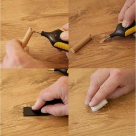 Kit de reparación para suelos laminados - WERKZEYT - 3389520 - Marrón