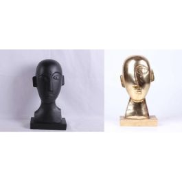 DKD Home Decor Figura Urban Dorado Negro Resina Abstracta 10.5 x 27.5 x 14.5 cm (2 Unidades) Precio: 18.65094. SKU: S3030190