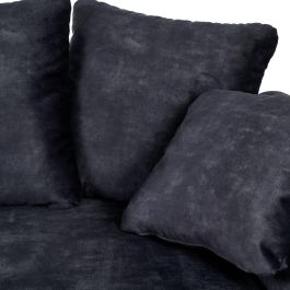 Sofá 3 Plazas Gris Oscuro Tejido Salón 228 X 97 X 100 cm