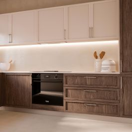 Emuca Lote de 20 tiradores para mueble Paiporta, L160mm, intereje 128mm, Zamak, Níquel satinado