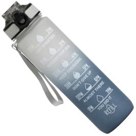 Day Botella Motivacional 900 ml con Marcador de Tiempo y Pajita Integrada