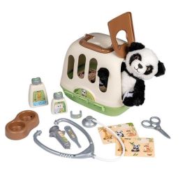 Smoby - Maletín veterinario - 1 peluche panda y muchos accesorios - Producto 2 en 1: Jaula de transporte - Fabricación francesa Smoby - Maletín veterinario - 1 peluche panda y muchos accesorios - Producto 2 en 1: Jaula de transporte - Fabricación francesa