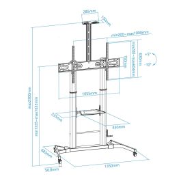 Soporte TV TooQ ZEUS 60-100" 100 kg
