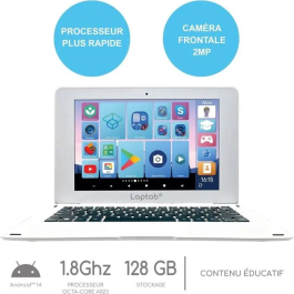 Lexibook Portátil Infantil LAPTAB Táctil para Niños a partir de 7 años - LEXLT11FR