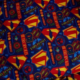 LOUNGEFLY Mochila Superman Marvel de Nylon 43cm - Tirantes Ajustables, Detalles Bordados y Estampados