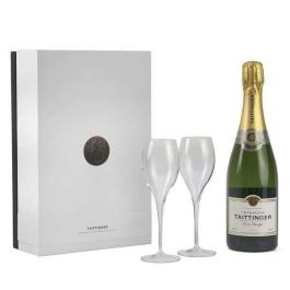 Caja Regalo Champán Taittinger Brut Prestige - Caja 75cl + 2 copas