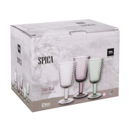La Mediterranea Copa Spica Verde 320 cc - 8 cm diámetro x 17.5 cm altura (36 Unidades)