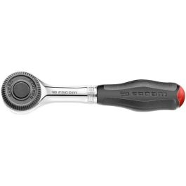 Facom Carraca 1/4'' con Mango Giratorio R.360 para Acercamiento Ultrarrápido y Acceso a Tuercas Difíciles, 5° Función Palma
