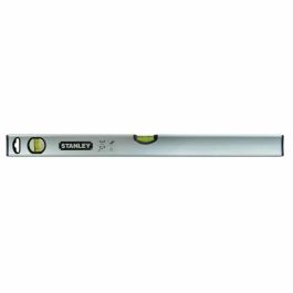 Stanley Nivel Magnético Tubular Classic 400mm de Aluminio Resistente con Burbuja Magnificada, Precisión +/- 0.5mm/m y Cantos Engomados