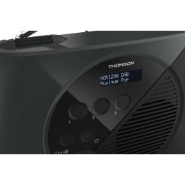 Thomson AAAYF54173 Radio DAB/FM Digital Portátil Gris y Negro con Sintonizador PLL y Pantalla LCD
