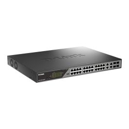 D - Link Switch Gestionado L2, 24 Puertos Gigabit Ethernet, 4 Puertos SFP, 56 Gbit/s de Capacidad de Conmutación D - Link Switch Gestionado L2, 24 Puertos Gigabit Ethernet, 4 Puertos SFP, 56 Gbit/s de Capacidad de Conmutación