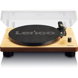 Lenco LS-50 Tocadiscos de Tracción por Correa, Color Madera, con Amplificador Integrado, 33/45/78 RPM y USB 2.0