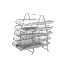 Q-connect KF18476 Bandeja sobremesa metálica rejilla plata 5 bandejas movibles 350x275x375 mm Precio: 45.50000026. SKU: B176QN5DJV