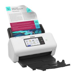 BROTHER Escaner profesional ADS4700W alta velocidad con escaneado a doble cara automatico, tarjeta de red.