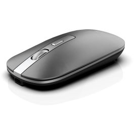 INCA IWM-531RG Ratón Inalámbrico & Bluetooth 1600 DPI Recargable Plateado