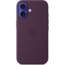 Apple Funda de silicona con MagSafe para iPhone 16 - Ciruela, compatible con carga inalámbrica y protección contra caídas