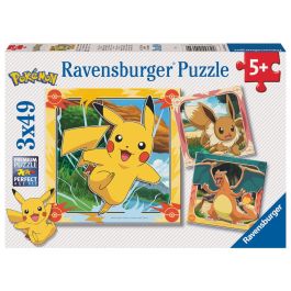 RAVENSBURGER Puzzle Pokemon 3x49 Piezas 21x21cm para Niños +5 Años Precio: 11.49999972. SKU: B14AXWKY5C