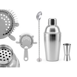 Kinvara Set Coctelera 4 Piezas de Acero Inoxidable - Coctelera 21x8 cm, Accesorios. Set 26x29x8 cm (Set de 6) Kinvara Set Coctelera 4 Piezas de Acero Inoxidable - Coctelera 21x8 cm, Accesorios. Set 26x29x8 cm (Set de 6) Precio: 61.68999991. SKU: B125FSA8V4