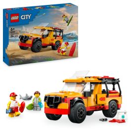 Lego City 60453 Vehículo de Rescate en la Playa Juguete para Niños de 6 Años con Tiburón