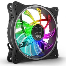 Nox NXHUMMERAFAN Ventilador PC 120mm Iluminación LED ARGB, Ultra Silencioso con Pads Antivibración, Alto Flujo de Aire, Conexión 3 Pines