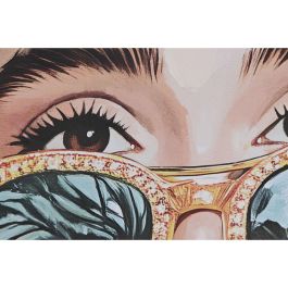 Lienzo Home ESPRIT Azul Verde 82,5 x 3,5 x 122,5 cm (2 Unidades)